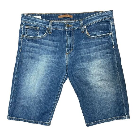 Joe’s Jeans Size 28 Blue Denim Jean Bermuda Shorts Stretch Classic EUC Preppy - Picture 1 of 6